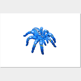 Blue Pokie Poecilotheria Metallica Gooty Sapphire Tarantula Posters and Art